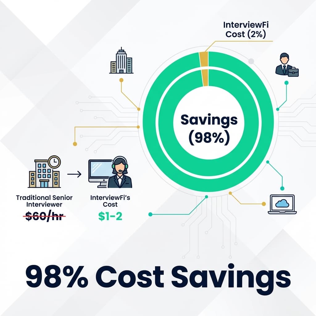 98% Cost Savings Chart